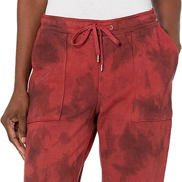 Hudson Jeans French Terry Utility Jogger In Cabernet Fatigue - L - Picture 2 of 4